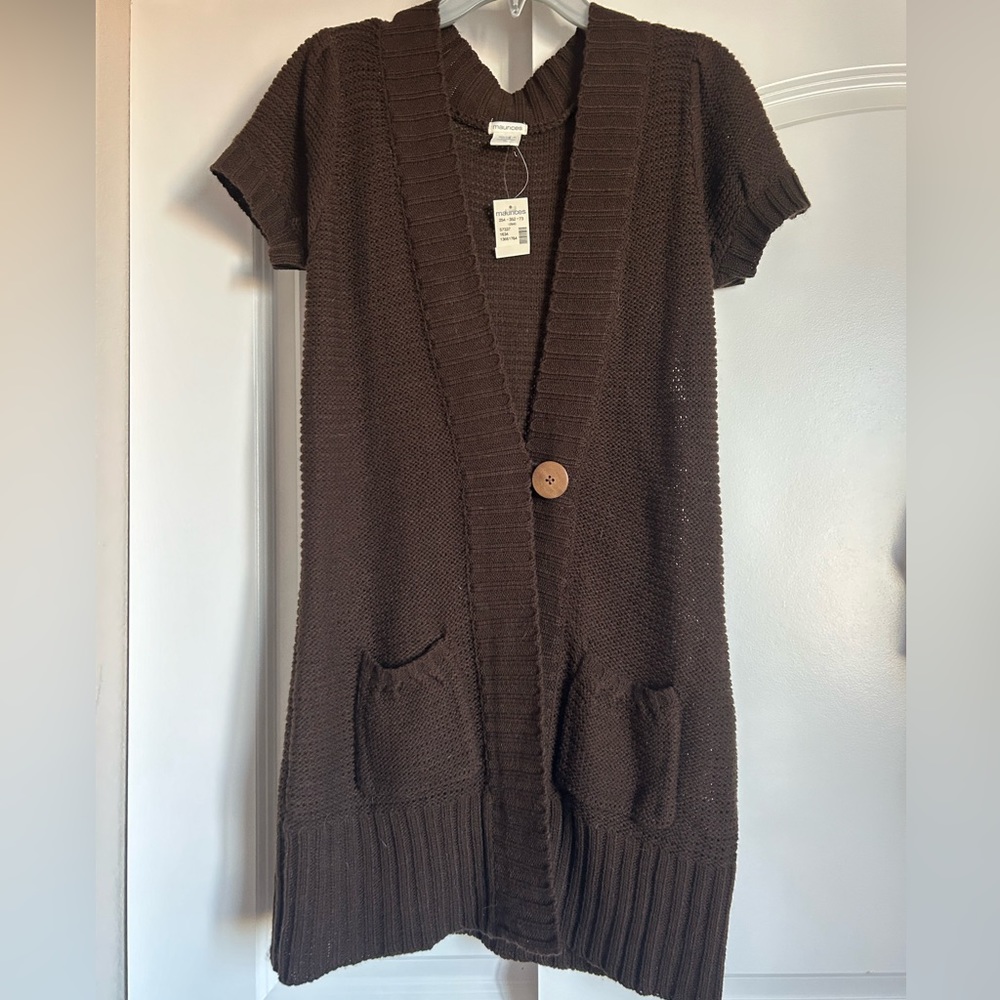 Maurices Brown Sweater Cardigan (NWT)